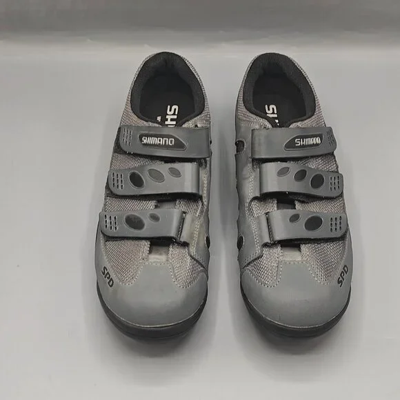 EUC Shimano SPD Men's Gray Cycling Mountain Bike Shoes US Sz 8.5 EUR 42 M-1206G - Picture 3 of 11